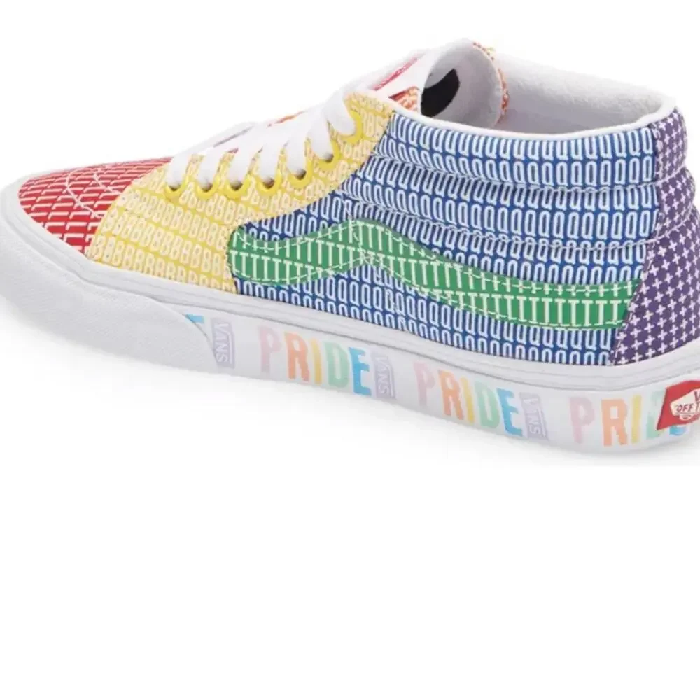 VANS PRIDE RAINBOW SNEAKERS UNISEX SIZE 9.5MENS,11WO'S